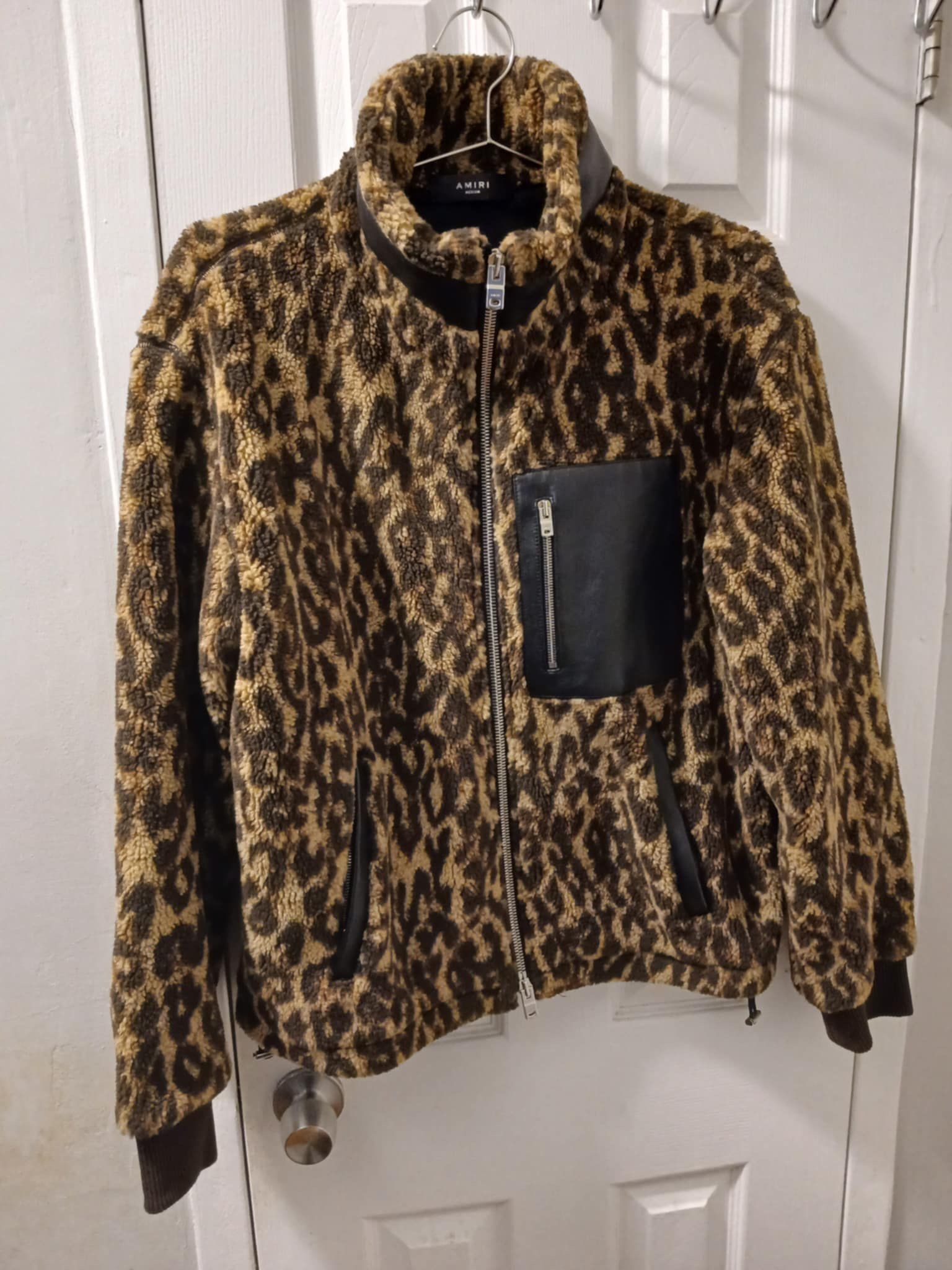 Amiri Leopard Polar Fleece