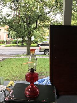 Antique kerosene lamp