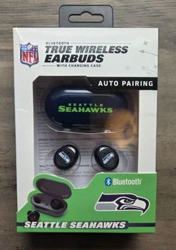Seattle Seahawks NFL True Wireless Bluetooth Earbuds