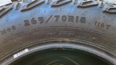 Goodyear Wrangler Tires - 265/70 r18 for TRD Tacoma