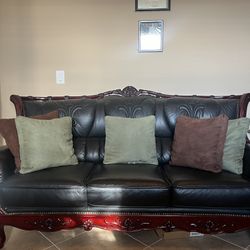 Pure Leather Sofa Set