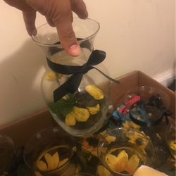 Glass Center Pieces