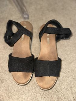 TOMS Women's, Diana Sandal Size 6 BLACK