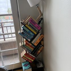 Layered Wooden Bookshelf