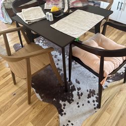 Dark brown table