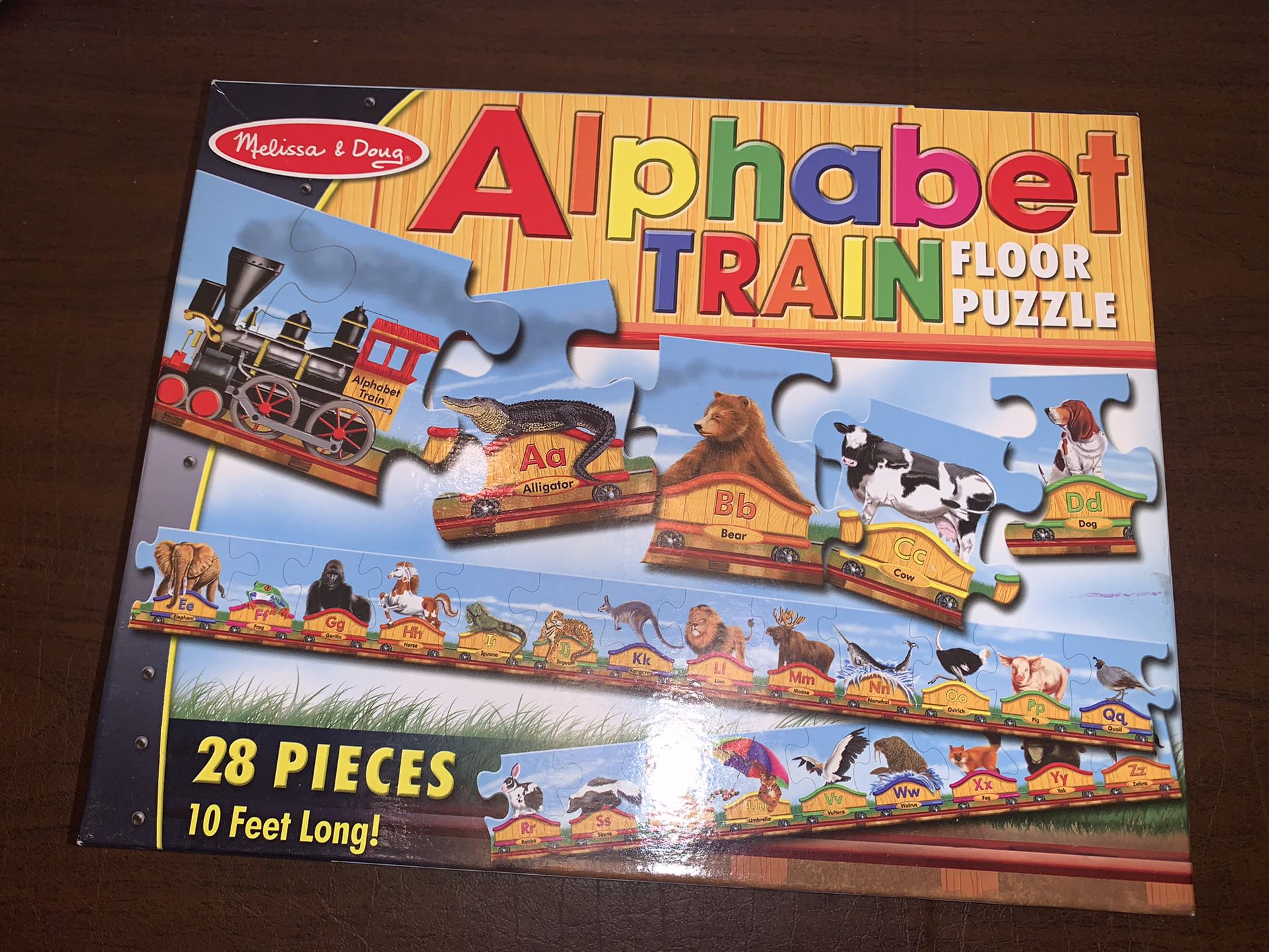 Melissa And Doug Alphabet Train Floor Puzzle 28 Pieces Kids Boys Girls Toy