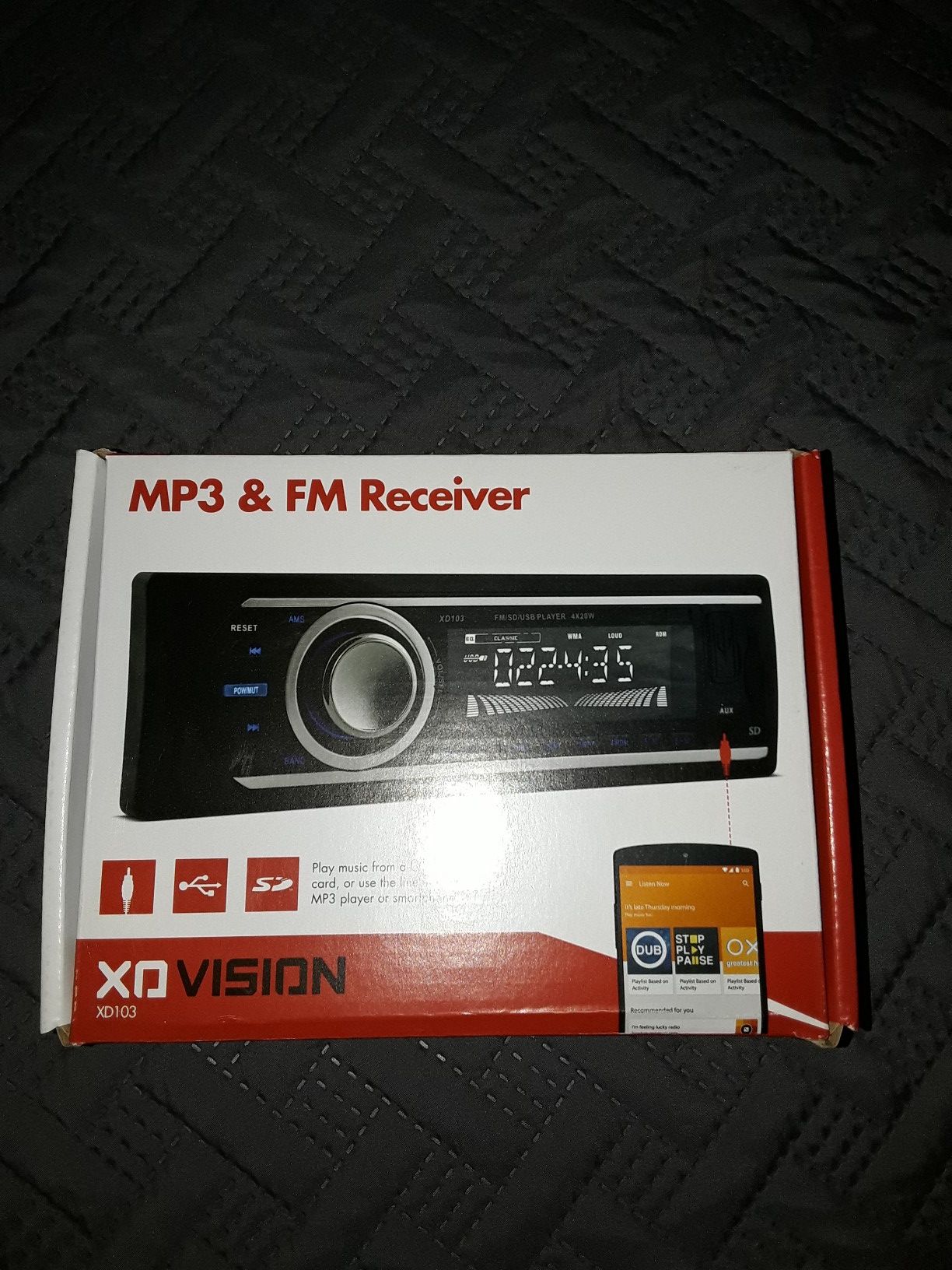 XO Vision FM and MP3 Car Stereo Receiver with USB Port and SD Card Slot