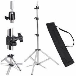 Mannequin Stand Adjustable Tripod for Cosmetology Head