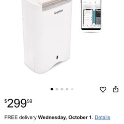 Ivation Smart WIFI Dehumidifier, Compact 19-Pint Desiccant Home Dehumidifier with Drain Hose & Smartphone Control 