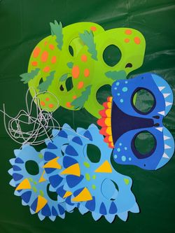 Foam dinosaur masks (7)