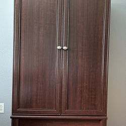 Sauder Palladia Armoire, Select Cherry Finish