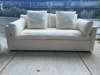 Open box 84” deep seat West Elm Sofa