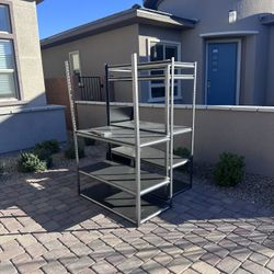 Gray Heavy Duty Metal Shelves 