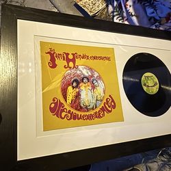 Hendrix and Pink Floyd framed albums 40.00 EACH
