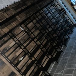 New Wood Store Shelves Black