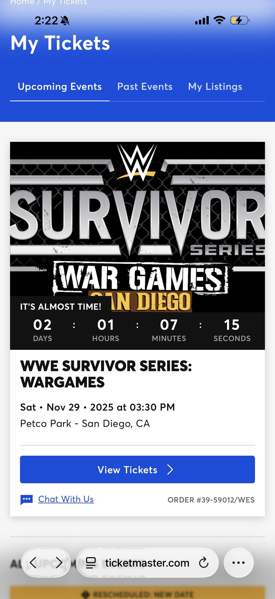 survivor series tickets