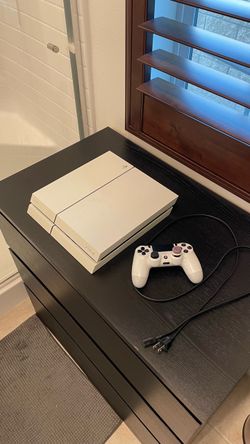 White Sony PS4 Console with Controller