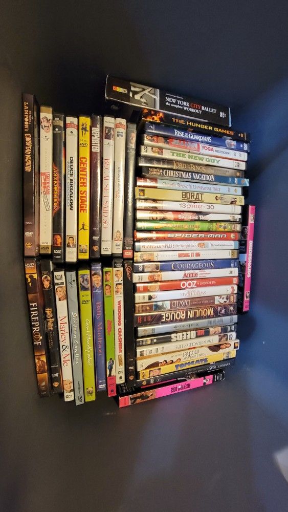 62 Dvds For Sale. Mostly Used, Some Unopened Make Offer