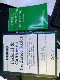 Civil Procedure and Evidence Rule books