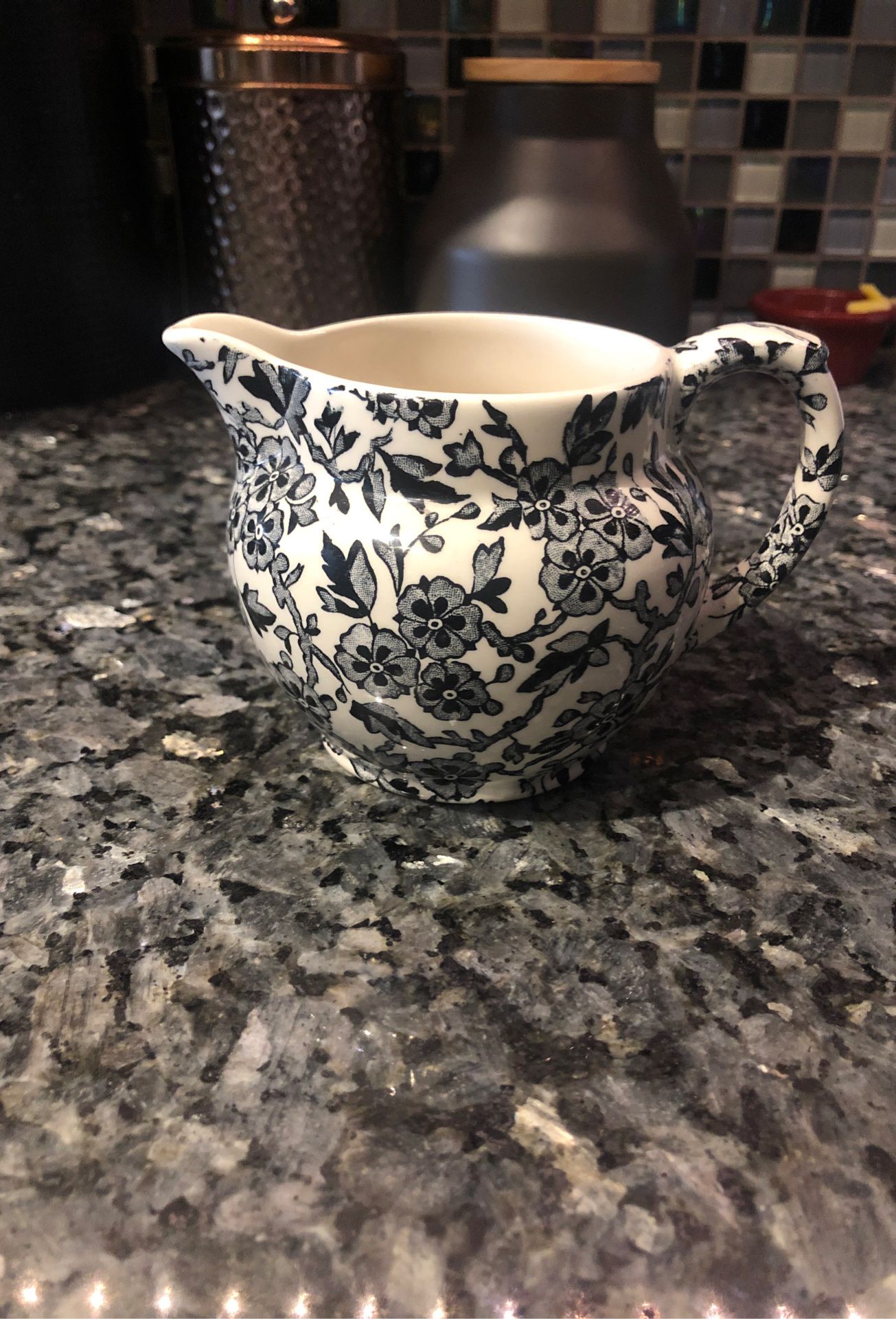 Unique floral creamer server