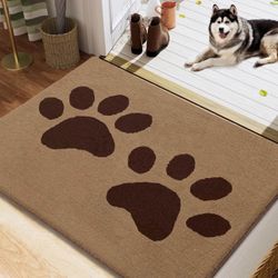 Dog Door Mat for Dirty Paws 40x32 Absorbent Doormat