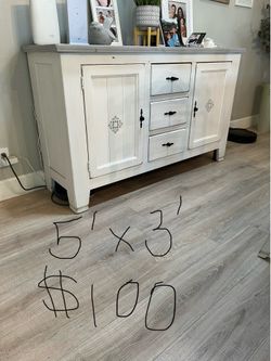 Solid wood buffet