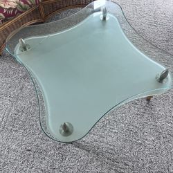 Double Glass Coffee And End Tables 