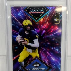 JJ McCarthy 1/1 Rookie Diamond Rainbow Fireworks 