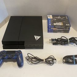 Sony PlayStation 4 Bundle With OEM Controller And 5 Games