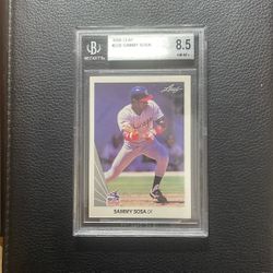 1990 Sammy Sosa Leaf Rookie Card. BGS 8.5. Chicago Cubs