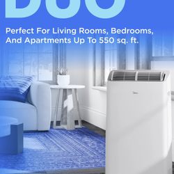 Midea 14.000 Btu Portable Dual Hose AIR CONDITIONER with SMART APP Control