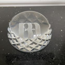 Waterford Crystal Dome Paperweight Diamond Design 3.5”
