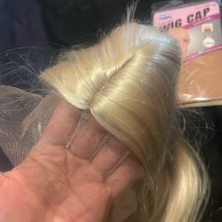 Synthetic Blonde Wig 