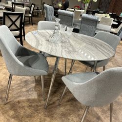 🙋‍♂️5pc Dining Table Chairs,  👉Furniture Sectional, Queen Bedroom, Bunk Bed Avail 