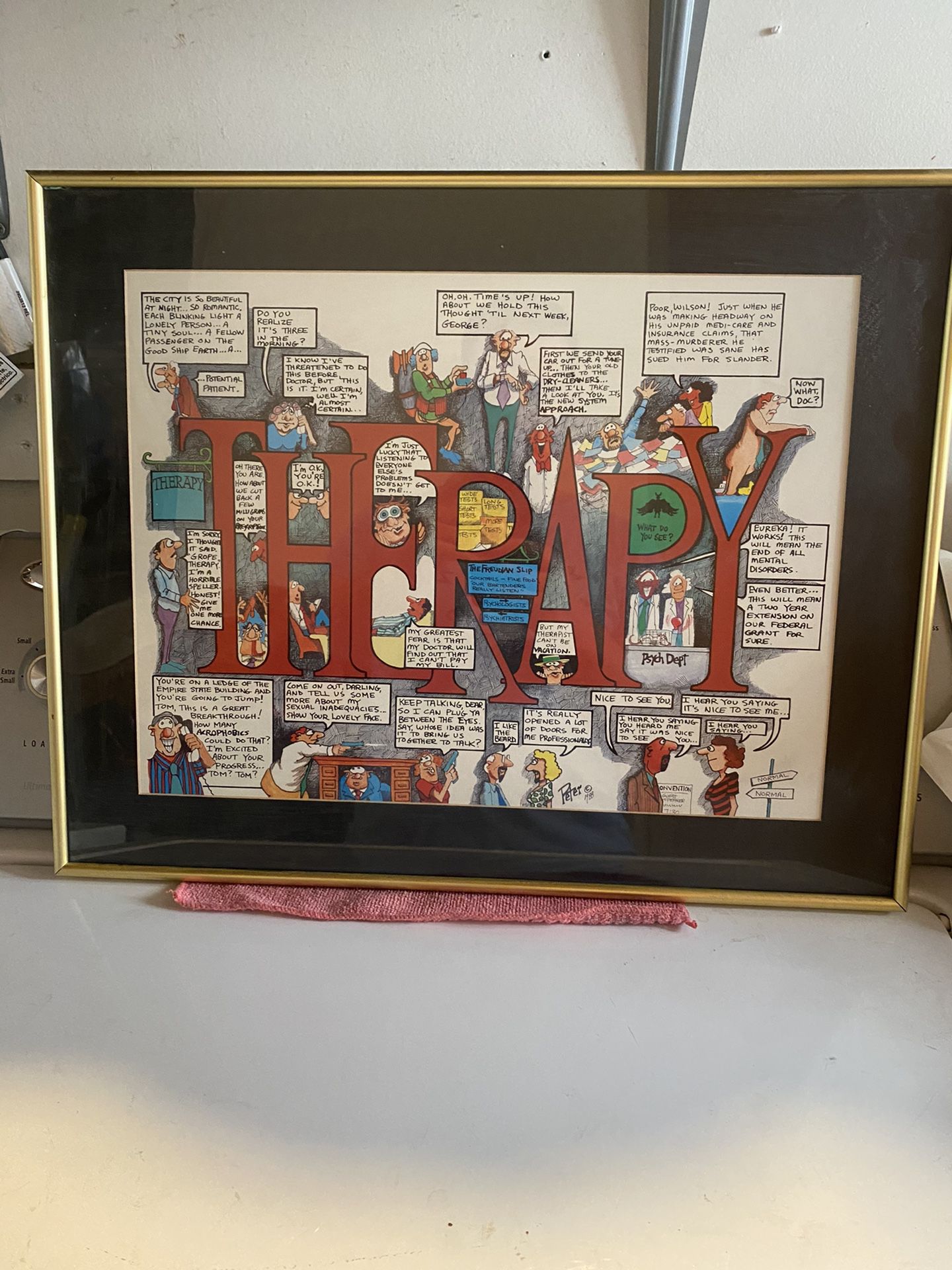 THERAPY COMIC frame form PeterPrints