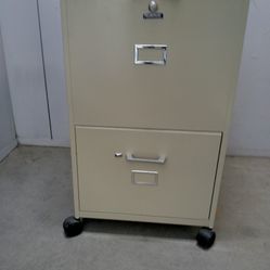Legal Size File Cabinet With Key $ 80 Each On Casters In Good Condition 