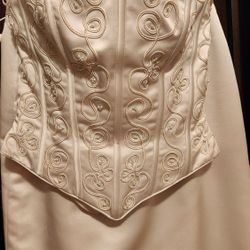 Bustier/Corset Top With Long Straigh Skirt - Size 4