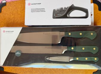 Wusthuf knives set with Sharpener