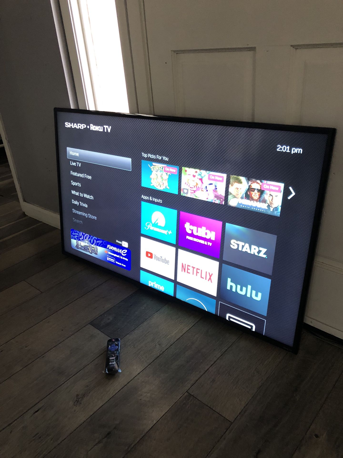 Sharp 50-inch Class 4K 3840P LED Roku Smart TV