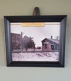 Old Hesperia Hotel And Santa Fe Train Station.