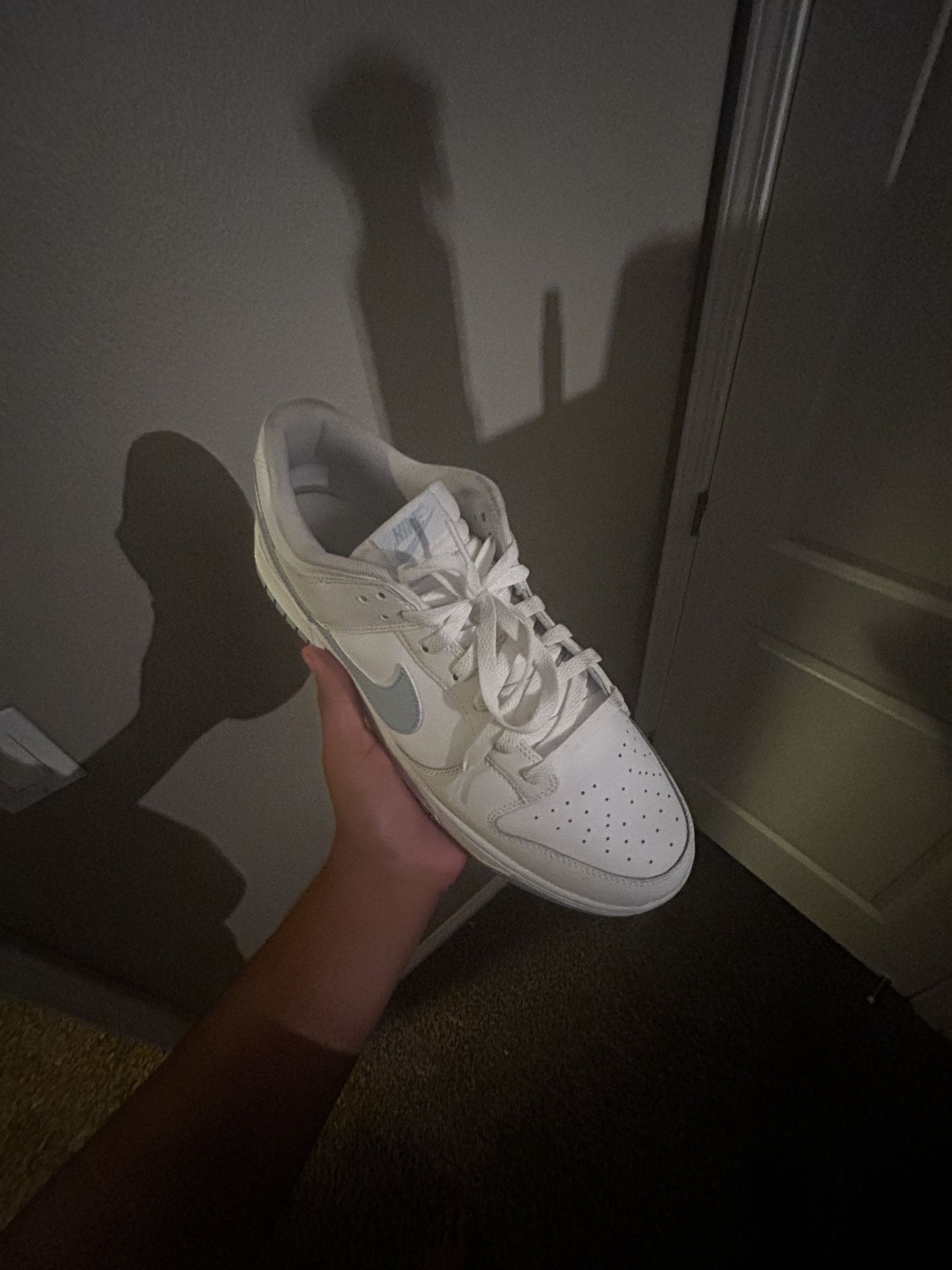 Size 15 Nike Baby Blue Dunks