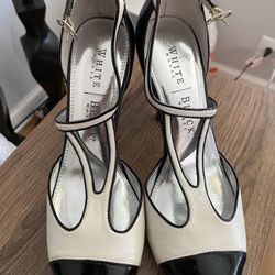 White House Black Market Leather Heels Size 7