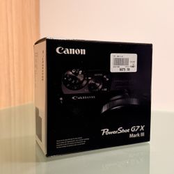 Canon G7x Mark III