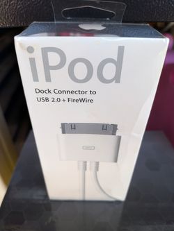 FACTORY SEALED Apple iPod Dock Connector to FireWire + USB 2.0 Y Cable for 3rd/4th Gen (M9688G/A)