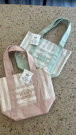 Trader Joe’s Striped Mini Canvas Tote Bag