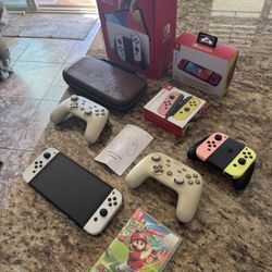 Nintendo Switch OLED With Many Extras 