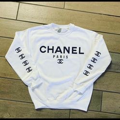 White Crew Neck Sizes M & L