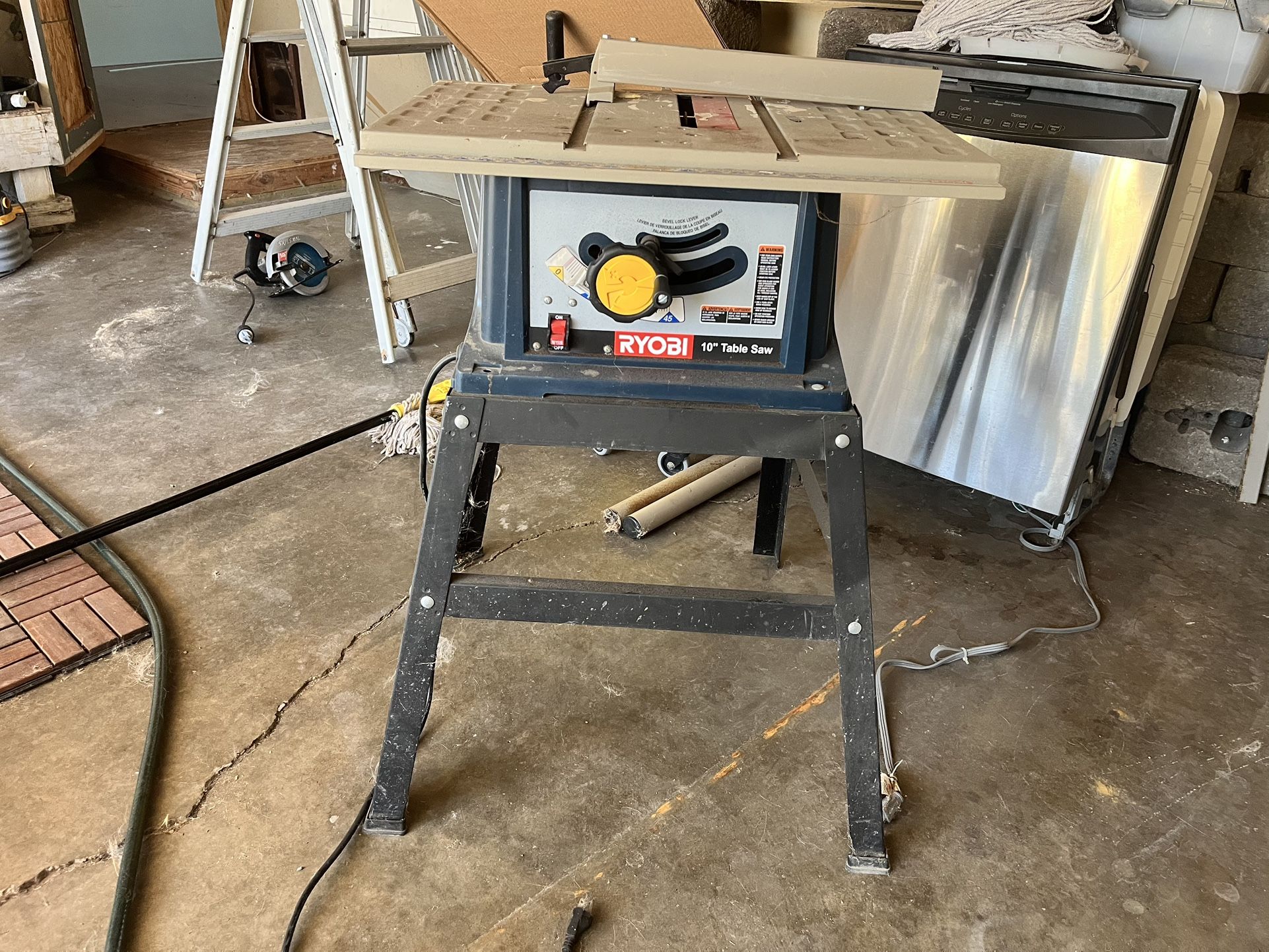 Ryobi 10 In Table Saw Used