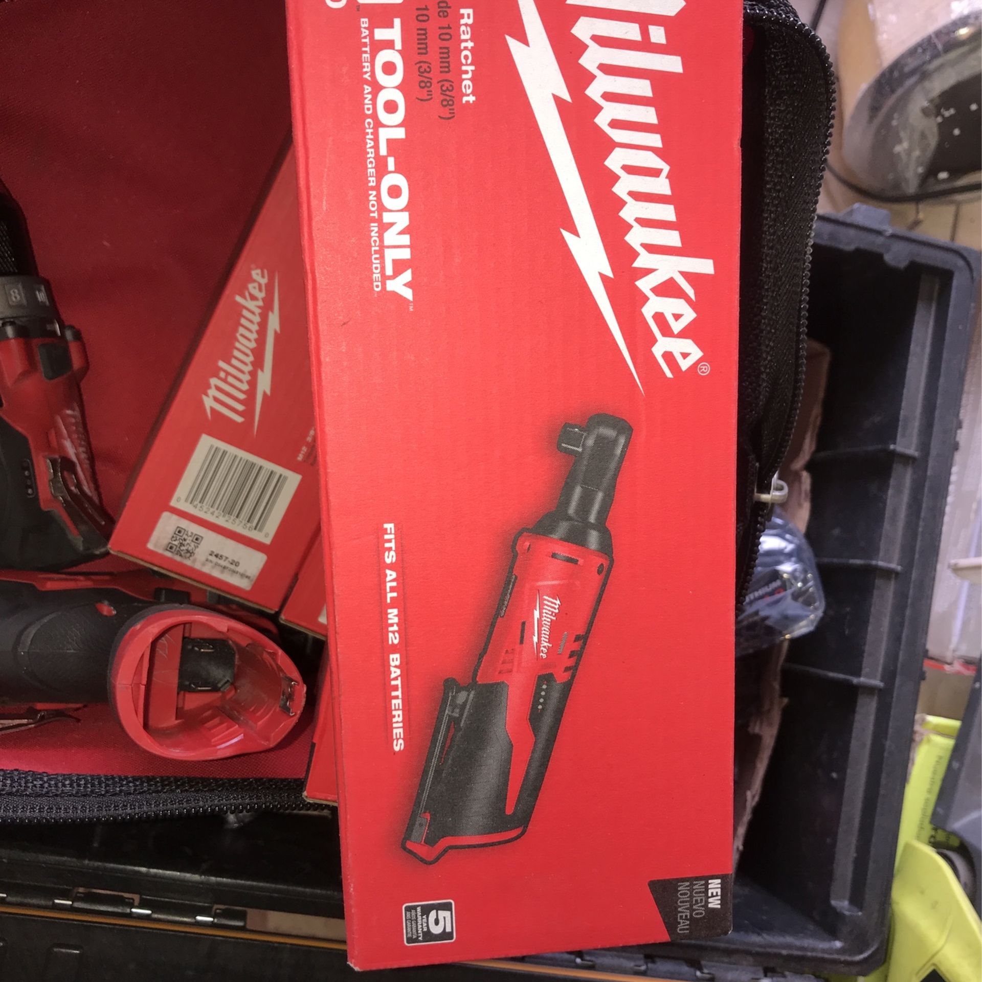 Milwaukee M12 3/8in Ratchet ToolOnly Each $90