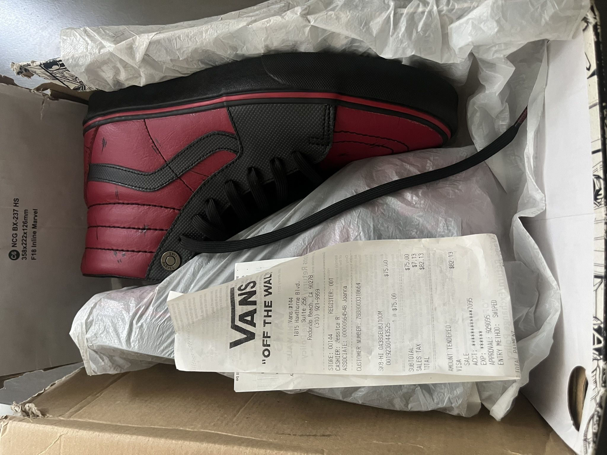Deadpool Vans 125$